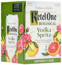 Ketel One Botanical Grapefruit Rose Spritz 4pk 12oz Can