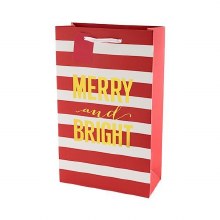 Merry and Bright Double Wine Gift Bag