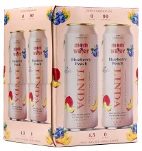 Mom Water Linda Blueberry Peach 4pk 12oz Can