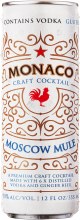 Monaco Moscow Mule Cocktail 12oz Can