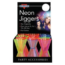 Plastic Neon Jiggers (Assorted Colors)