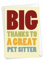 Pet Sitter Greeting Card