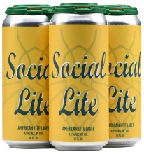 Social Project Social Lite Lager  4pk 16oz Can