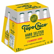 Topo Chico Strawberry Guava Seltzer 12pk 12oz Btl