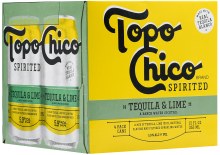 Topo Chico Spirited Tequila & Lime 4pk 12oz Can