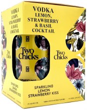 Two Chicks Sparkling Lemon Strawberry Kiss 4pk 355ml Can