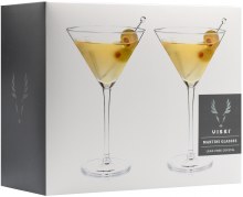 Crystal Stemmed Martini Glasses by Viski