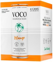 Voco Vodka Soda Mango 4pk 12oz Can