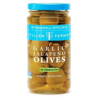 Tillen Farms Garlic Jalapeno Olives 12oz