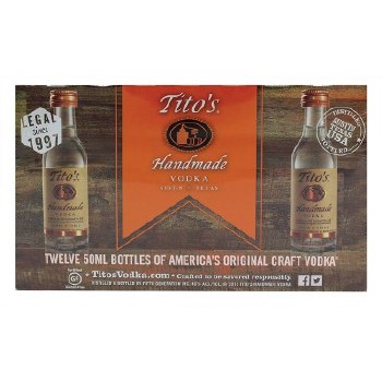 Titos Vodka Gift Pack 12pk 50ml