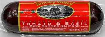 Smoky Valley Summer Sausage Tomato & Basil Summer Sausage 5oz