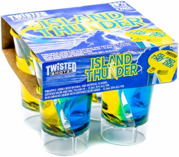 Twisted Shotz Island Thunder 4pk 25ml Shot