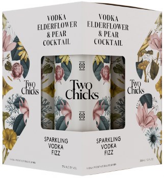 Two Chicks Sparkling Vodka Fizz 4pk 355ml Can