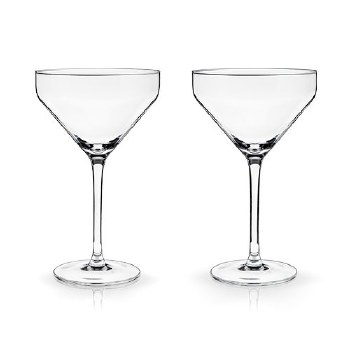 Angled Martini Glasses by Viski