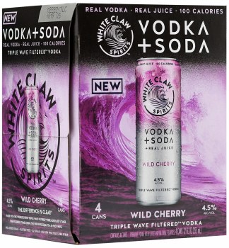 White Claw Vodka Soda Wild Cherry 4pk 12oz Can