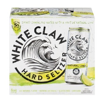 White Claw Natural Lime Hard Seltzer 6pk 12oz Can