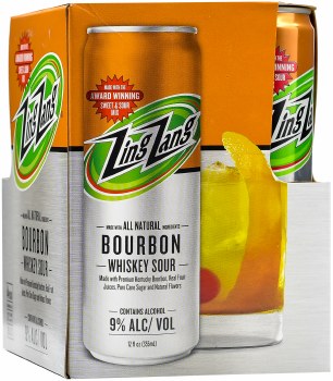 Zing Zang Bourbon Whiskey Sour 4pk 12oz Can