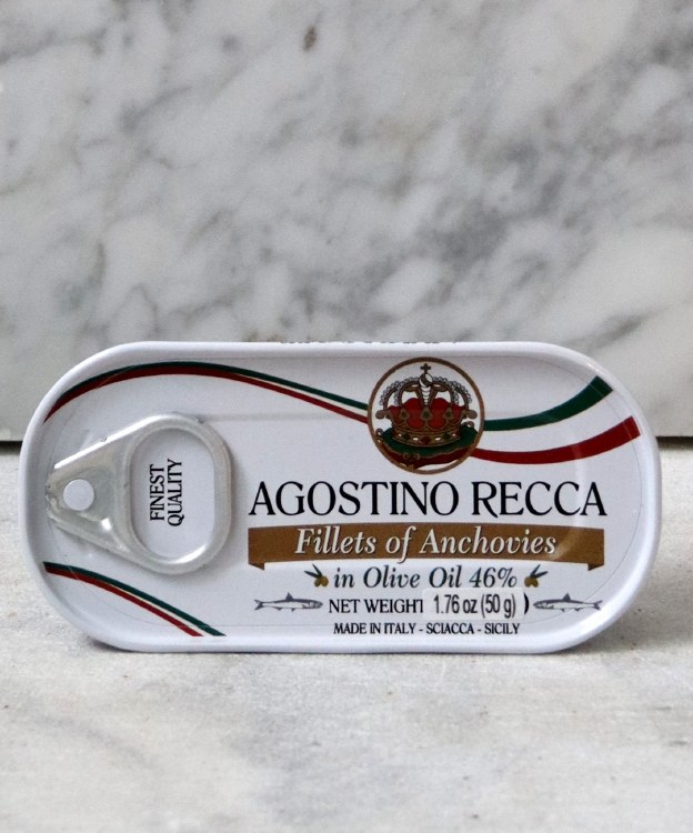 Agostino Recca Anchovies in Olive Oil Tin, 50g