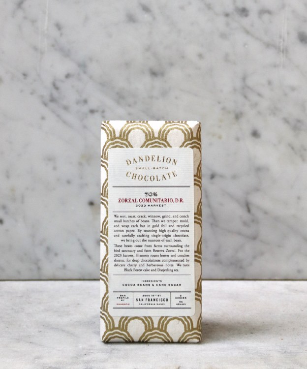 Dandelion Zorzal Comunitario 70% Bar, 56g