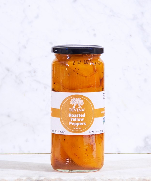 Divina Roasted Yellow Peppers, 13oz