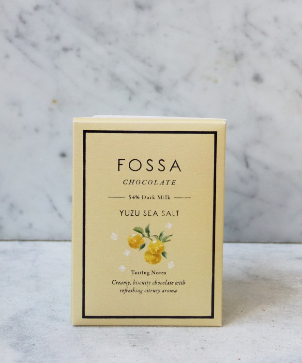 Fossa Yuzu Sea Salt Bar 54% Dark Milk, 50g