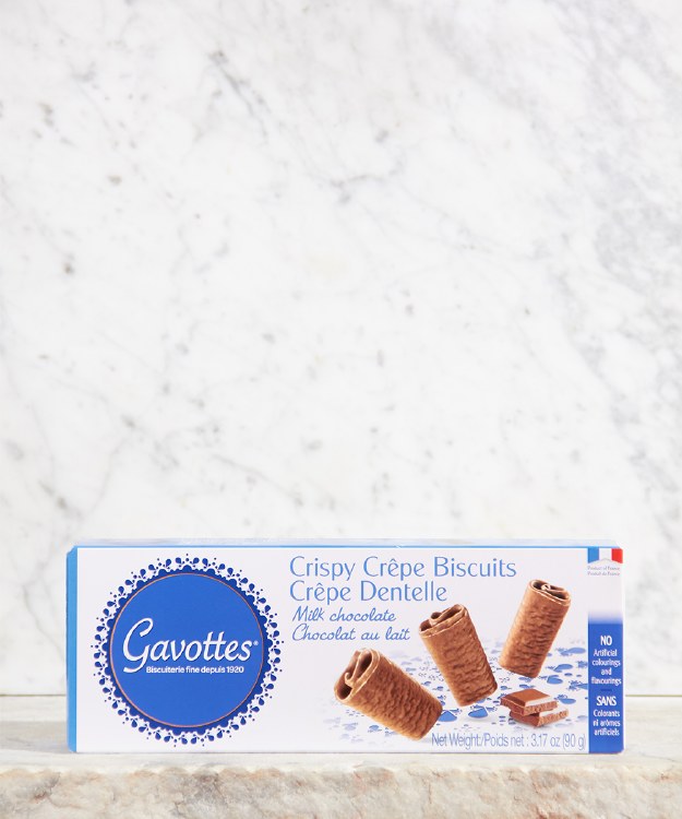 Gavottes Crispy Crepe Biscuits Milk Chocolate, 90g