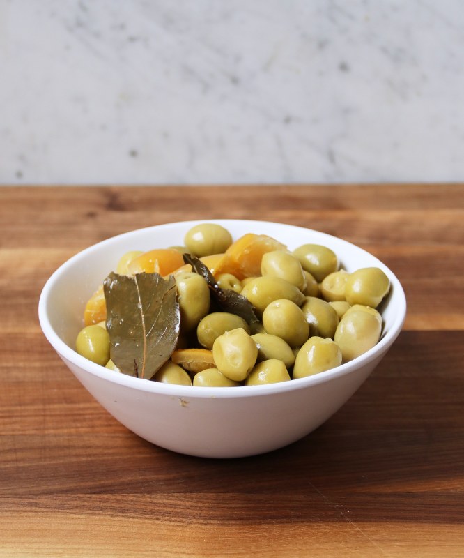 Picholines with Preserved Lemon