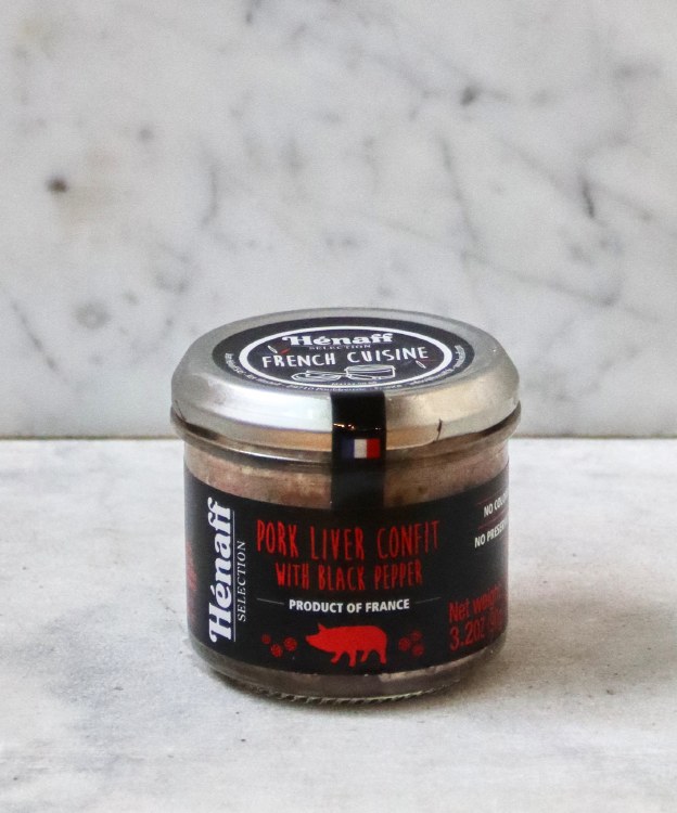 Henaff Pork Liver Confit with Black Pepper, 90g