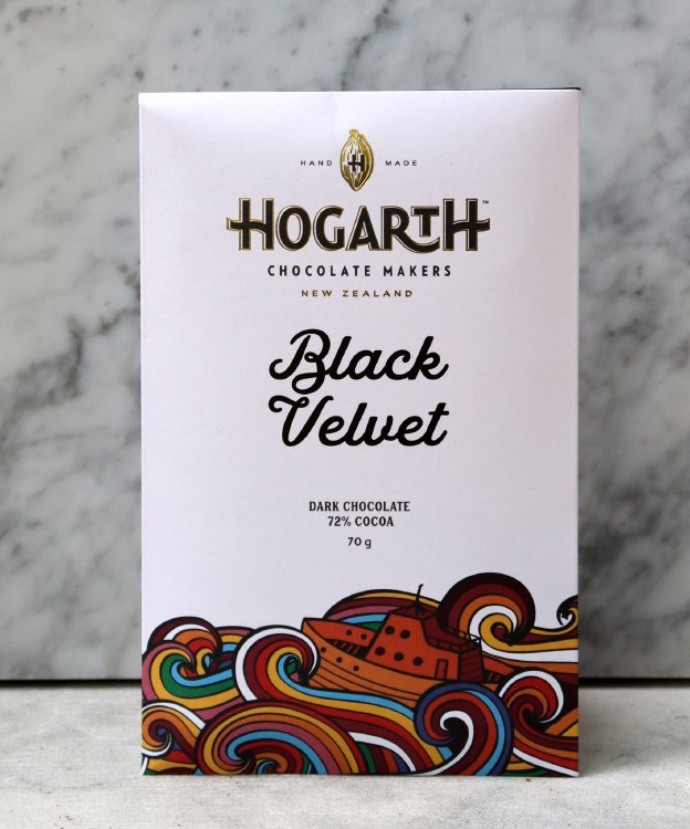 Hogarth Black Velvet 72% Bar, 70g