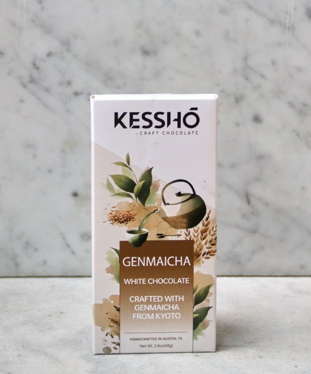 Kessho Genmaicha White Chocolate Bar, 68g