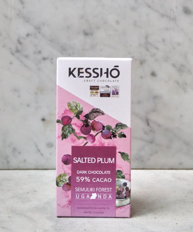 Kessho Salted Plum 59% Bar, 60g