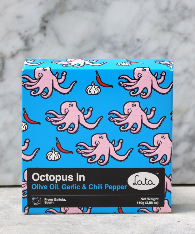 Lata Octopus in Olive Oil, Garlic & Chili Pepper, 110g