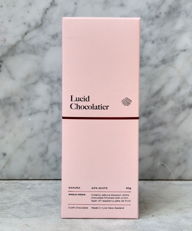 Lucid Chocolate Sakura 40% White, 50g