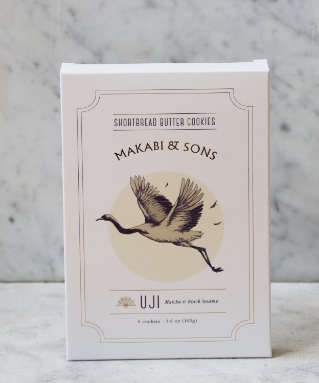 Makabi & Sons Matcha & Black Sesame Shortbread, 3.6oz