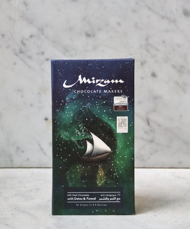 Mirzam Dates & Fennel 62% Bar, 70g