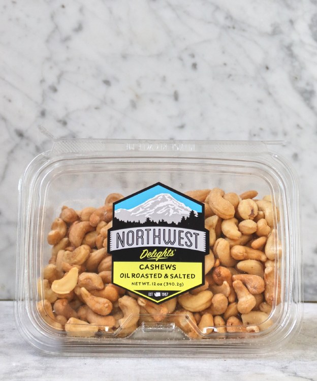 Northwest Delights Roasted Salted Cashews, 12oz
