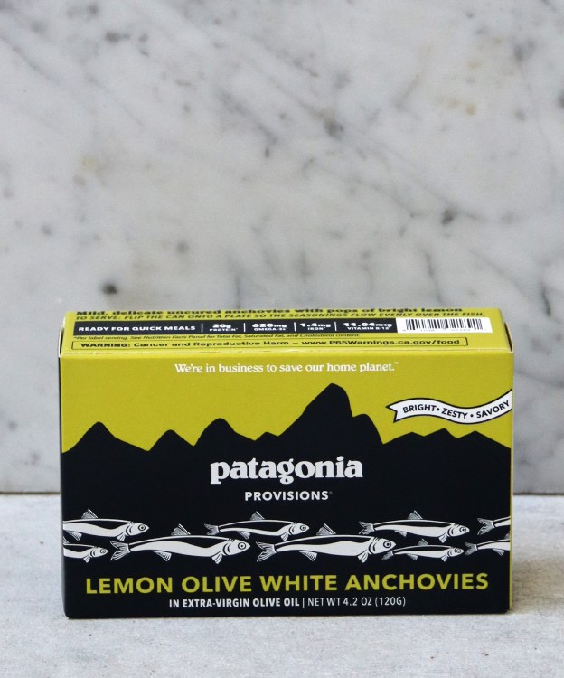 Patagonia Lemon Olive White Anchovies, 120g