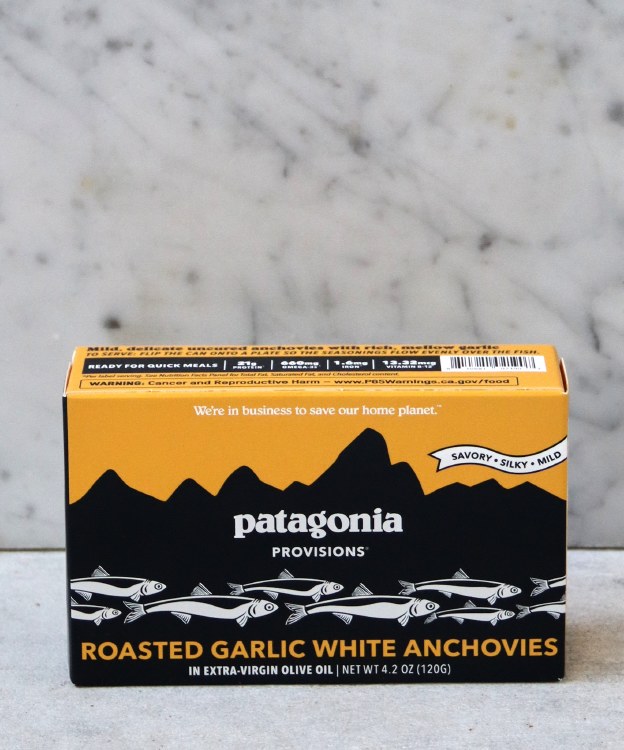 Patagonia Roasted garlic White Anchovies, 120g