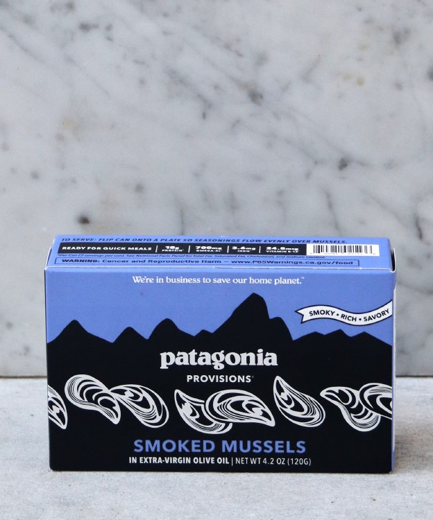 Patagonia Smoked Mussels in Olive Oil & Broth, 120g