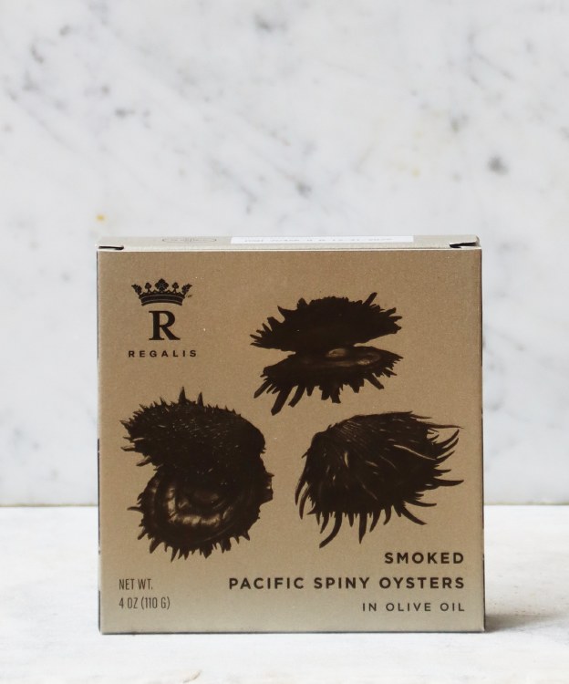 Regalis Smoked Pacific Spiny Oysters in Olive Oil, 4oz