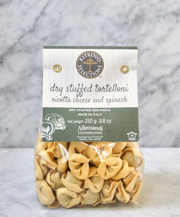 Allemandi Dry Stuffed Tortellini with Ricotta and Spinach, 250g