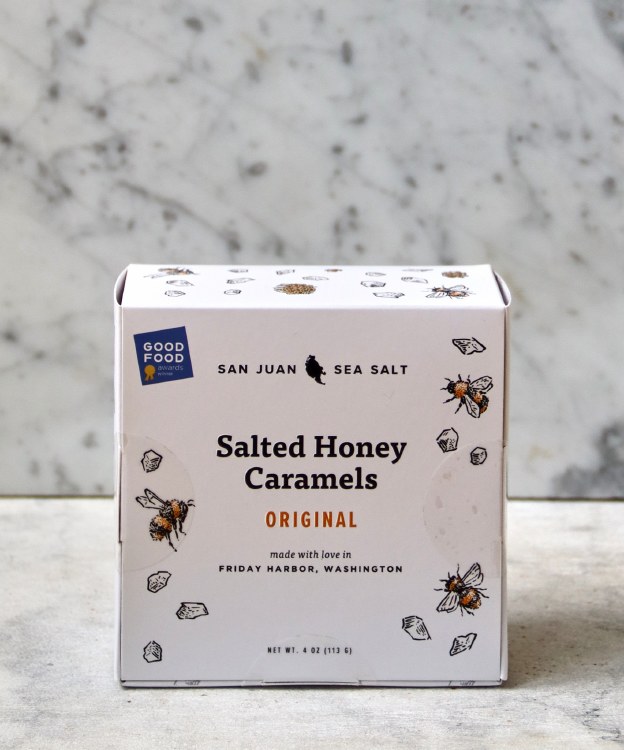 San Juan Island Salted Honey Caramels, 113g