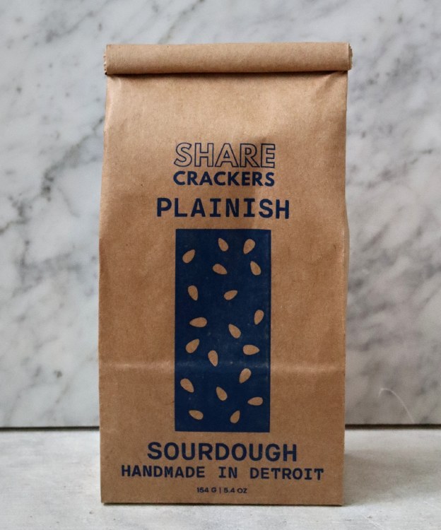 Share Crackers Plainish Sourdough Crackers, 154g