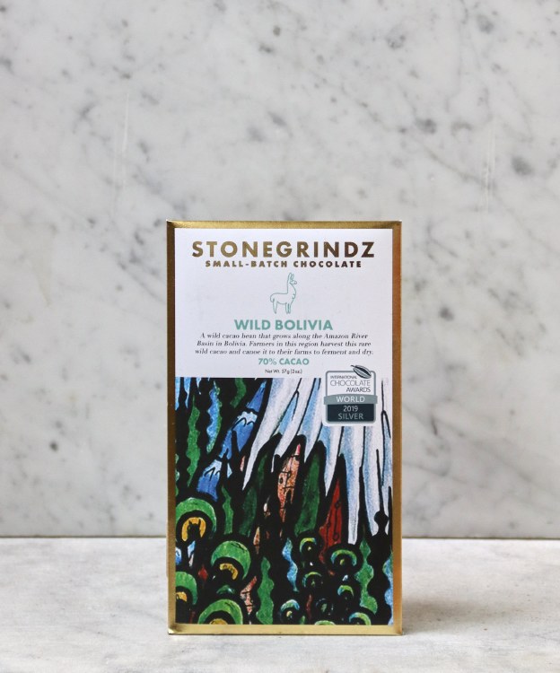 Stonegrindz Wild Bolivia 70% Bar, 57g