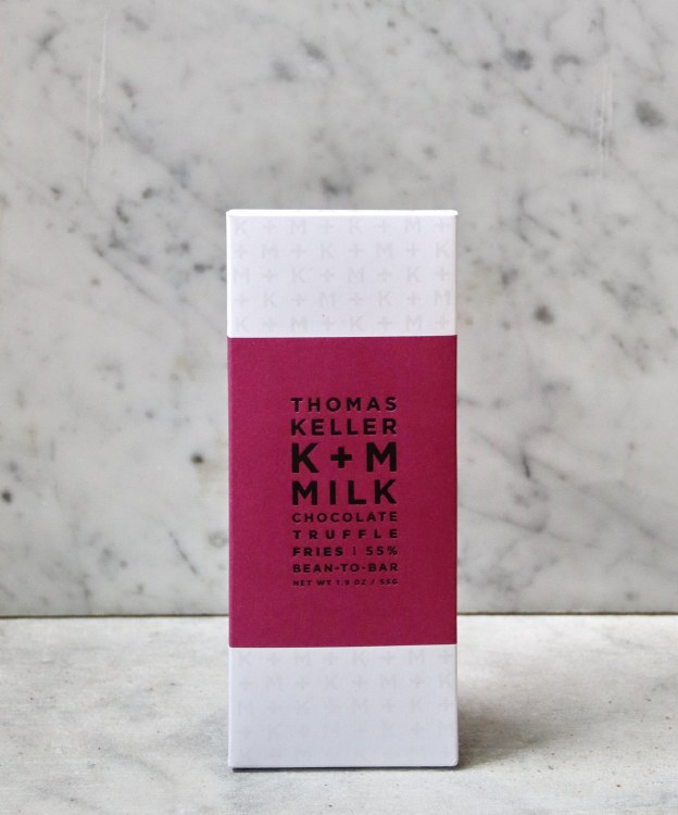 K+M Milk Chocolate Truffle Fries 55% Bar, 55g