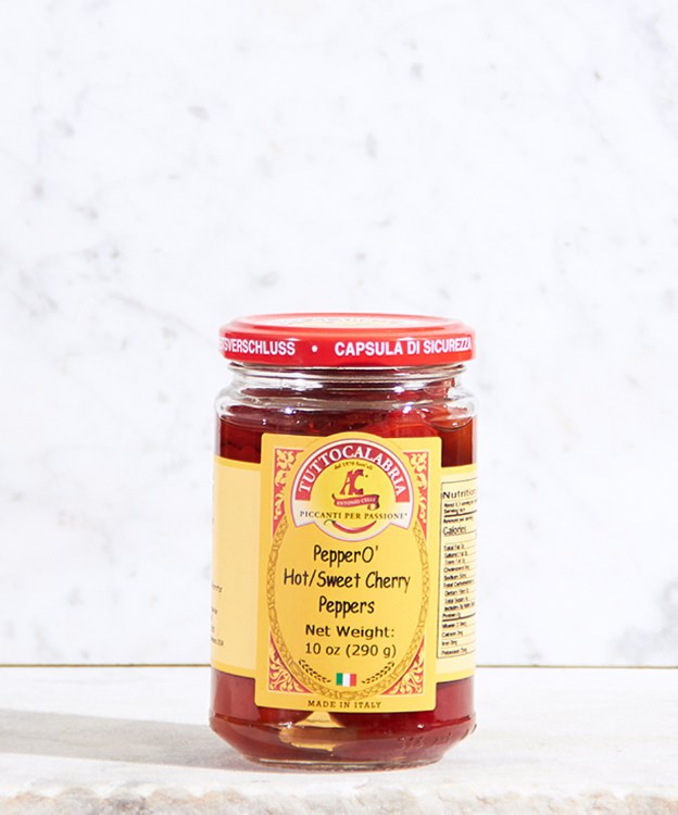 Tutto Calabria PepperO' Hot/Sweet Cherry Peppers, 300g