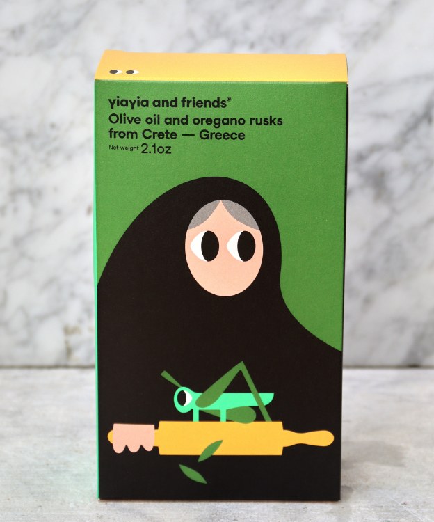 Yiayia and Friends Olive Oil and Oregano Rusks from Crete, 2.1oz