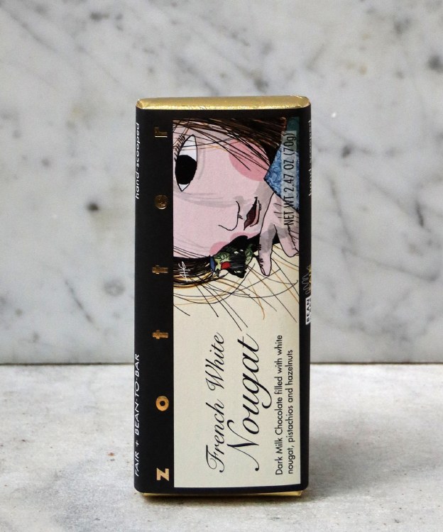 Zotter French White Nougat Bar, 70g