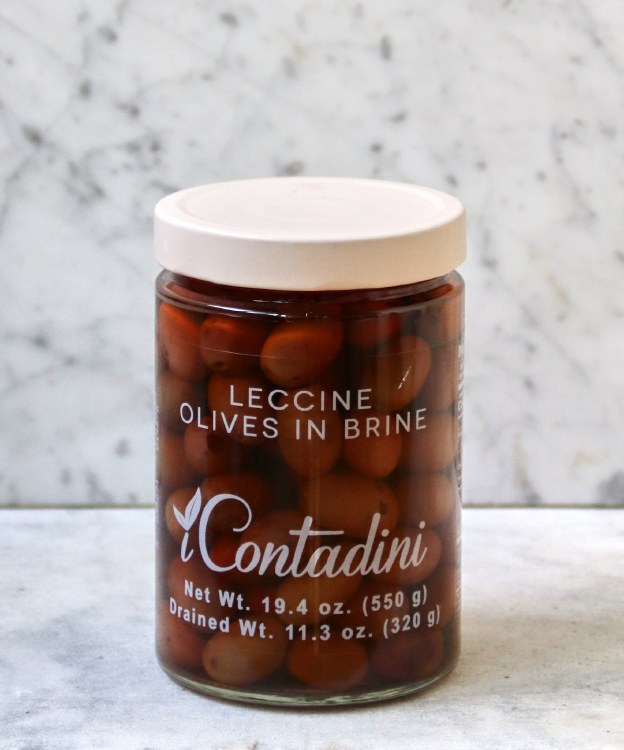 Contadini Leccine Olives in Brine, 550g
