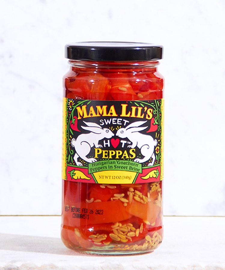 Mama Lil's Sweet Hot Pickled Peppers - 12oz. 6-pack